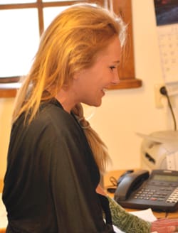 En av våra medarbetare som heter Tess